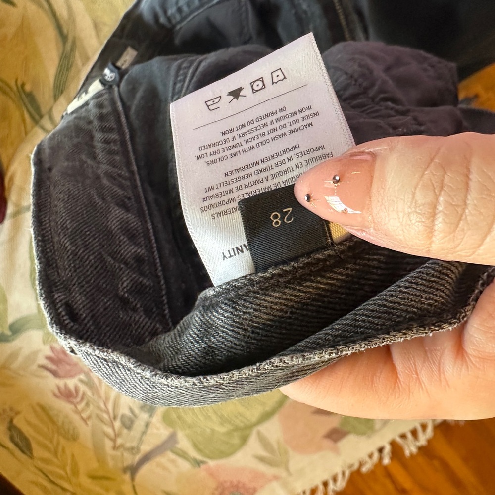 Citizens Of Humanity Daphne Crop Dark Gray Relaxed Jeans - Picture 5 of 7